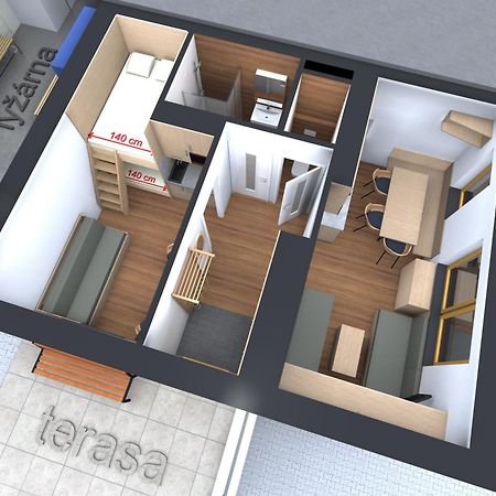 Dolní Morava U Kralika, Apartman E, 50M Od Lanovky A Bobove Drahy, Parkovani Zdarma מראה חיצוני תמונה